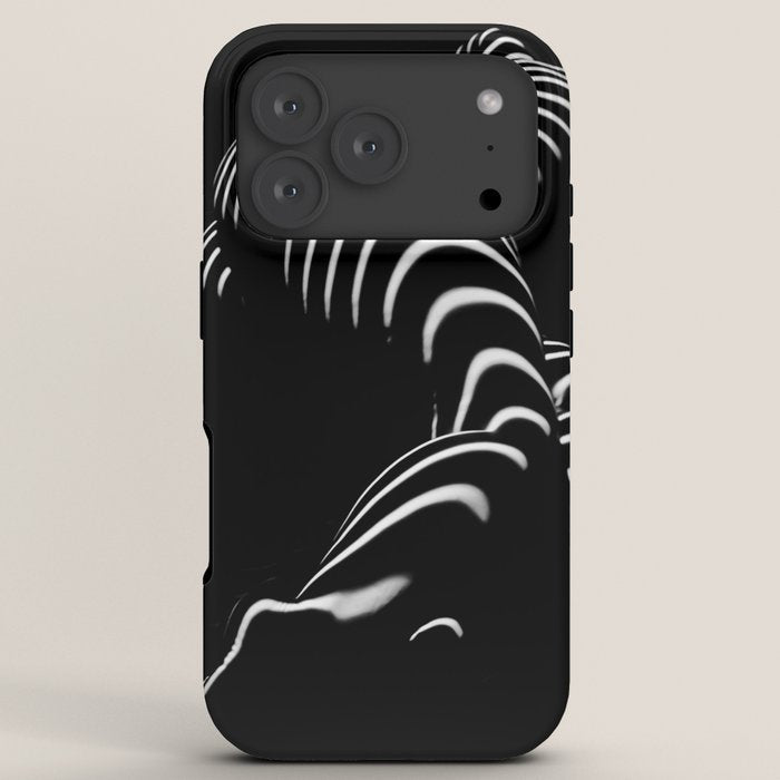 0774-AR BBW Sensual Legs Hips and Ass of a Large Woman Big Beautiful Art Nude Black and White iPhone Case