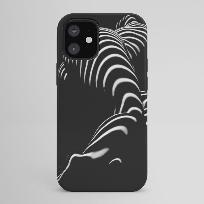 0774-AR BBW Sensual Legs Hips and Ass of a Large Woman Big Beautiful Art Nude Black and White iPhone Case