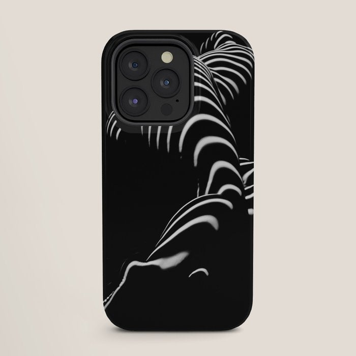 0774-AR BBW Sensual Legs Hips and Ass of a Large Woman Big Beautiful Art Nude Black and White iPhone Case