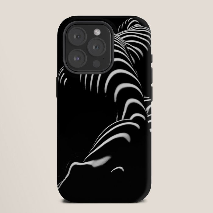 0774-AR BBW Sensual Legs Hips and Ass of a Large Woman Big Beautiful Art Nude Black and White iPhone Case