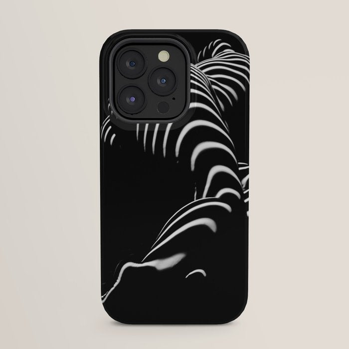 0774-AR BBW Sensual Legs Hips and Ass of a Large Woman Big Beautiful Art Nude Black and White iPhone Case