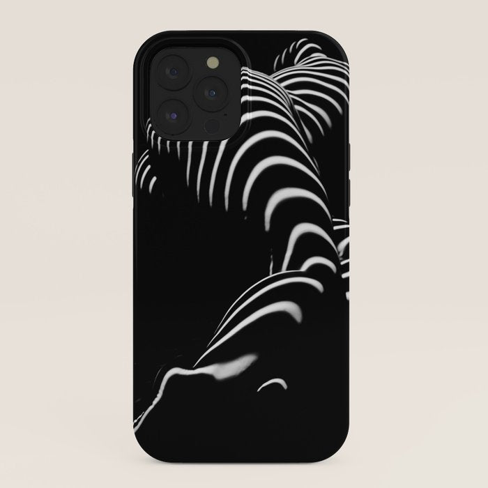 0774-AR BBW Sensual Legs Hips and Ass of a Large Woman Big Beautiful Art Nude Black and White iPhone Case