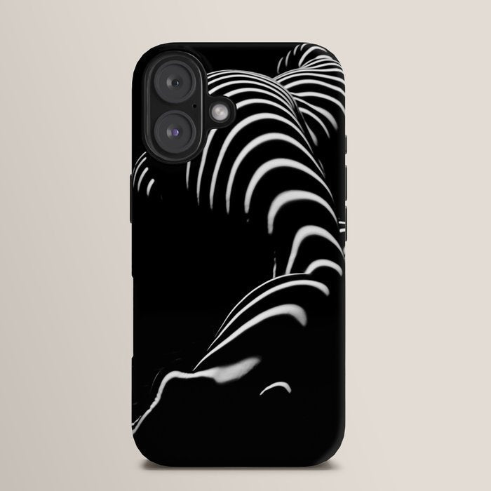 0774-AR BBW Sensual Legs Hips and Ass of a Large Woman Big Beautiful Art Nude Black and White iPhone Case