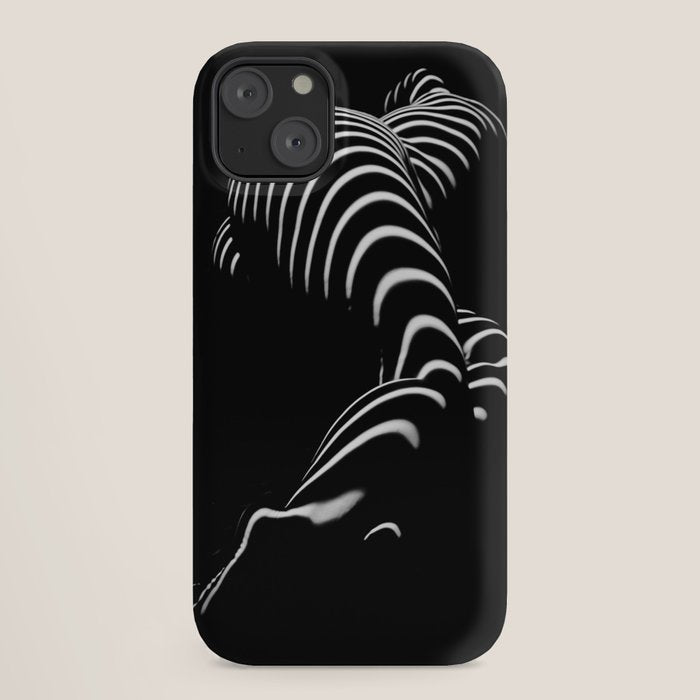0774-AR BBW Sensual Legs Hips and Ass of a Large Woman Big Beautiful Art Nude Black and White iPhone Case