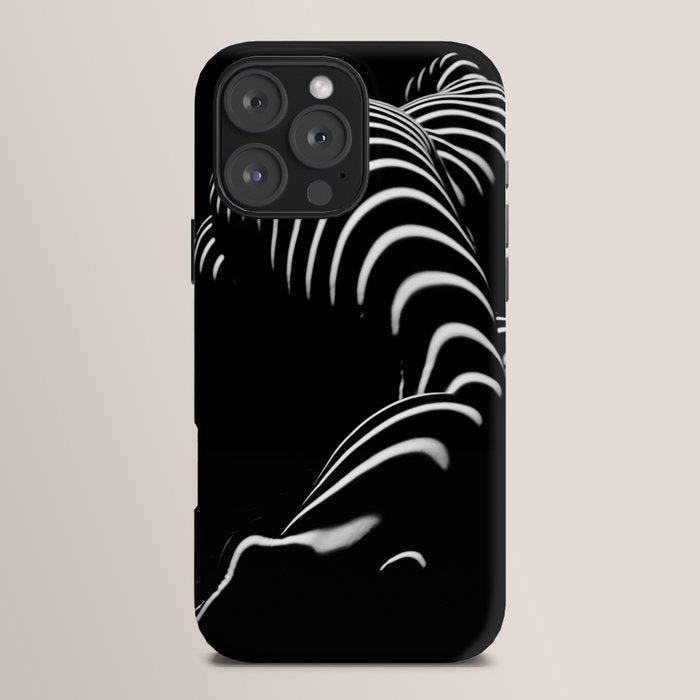 0774-AR BBW Sensual Legs Hips and Ass of a Large Woman Big Beautiful Art Nude Black and White iPhone Case