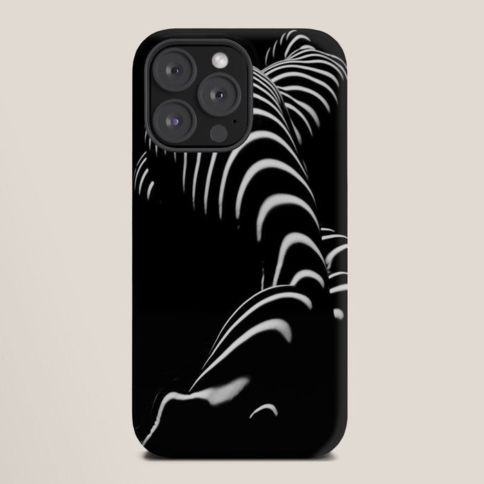 0774-AR BBW Sensual Legs Hips and Ass of a Large Woman Big Beautiful Art Nude Black and White iPhone Case