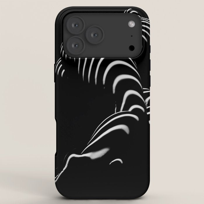 0774-AR BBW Sensual Legs Hips and Ass of a Large Woman Big Beautiful Art Nude Black and White iPhone Case