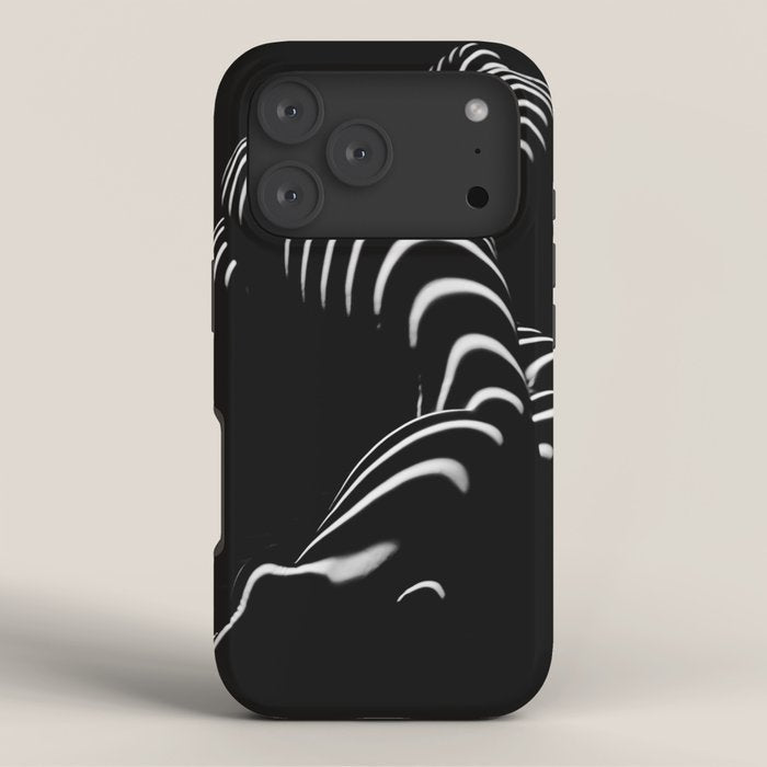 0774-AR BBW Sensual Legs Hips and Ass of a Large Woman Big Beautiful Art Nude Black and White iPhone Case