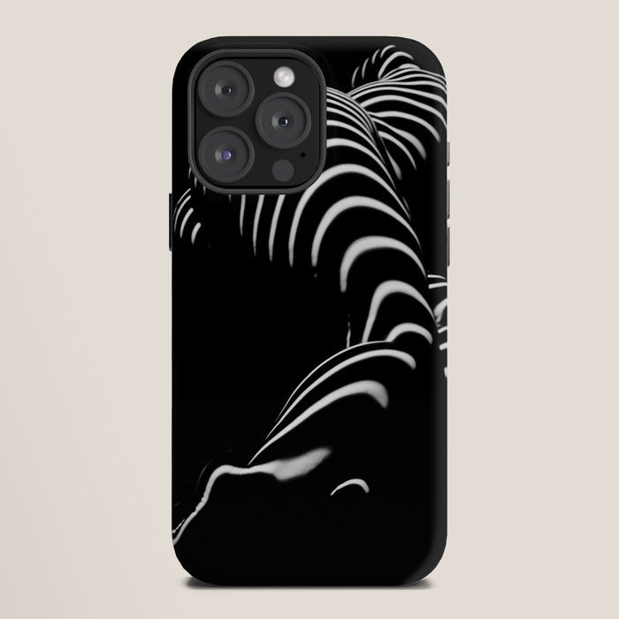 0774-AR BBW Sensual Legs Hips and Ass of a Large Woman Big Beautiful Art Nude Black and White iPhone Case