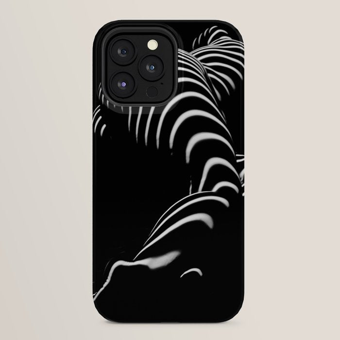 0774-AR BBW Sensual Legs Hips and Ass of a Large Woman Big Beautiful Art Nude Black and White iPhone Case