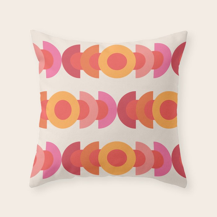 70's pattern no1 Throw Pillow