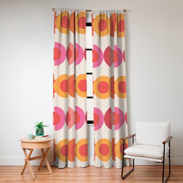 70's pattern no1 Window Curtain