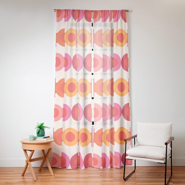 70's pattern no1 Window Curtain