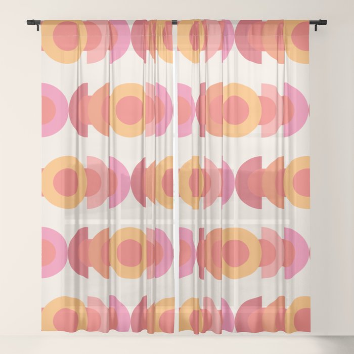 70's pattern no1 Window Curtain