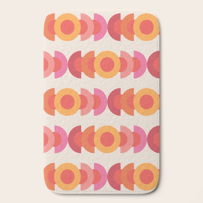 70's pattern no1 Bath Mat