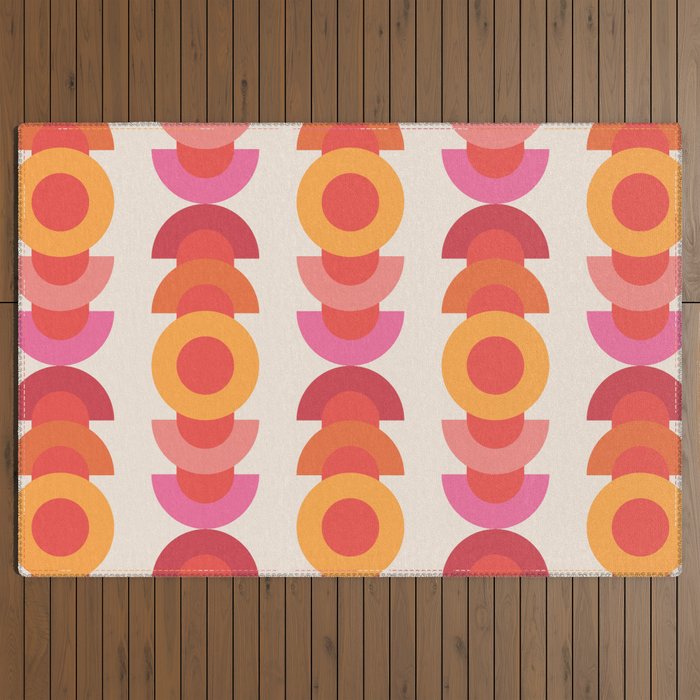 70's pattern no1 Outdoor Rug