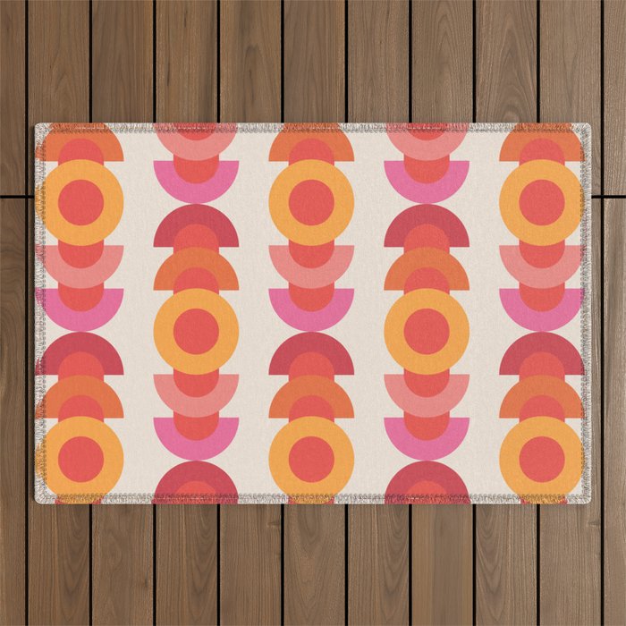 70's pattern no1 Outdoor Rug