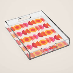 70's pattern no1 Acrylic Tray