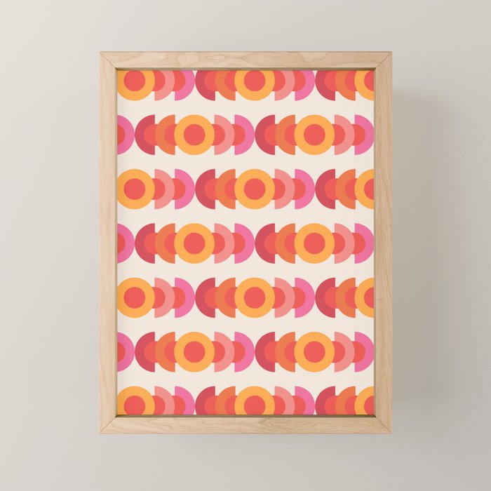 70's pattern no1 Mini Art Print