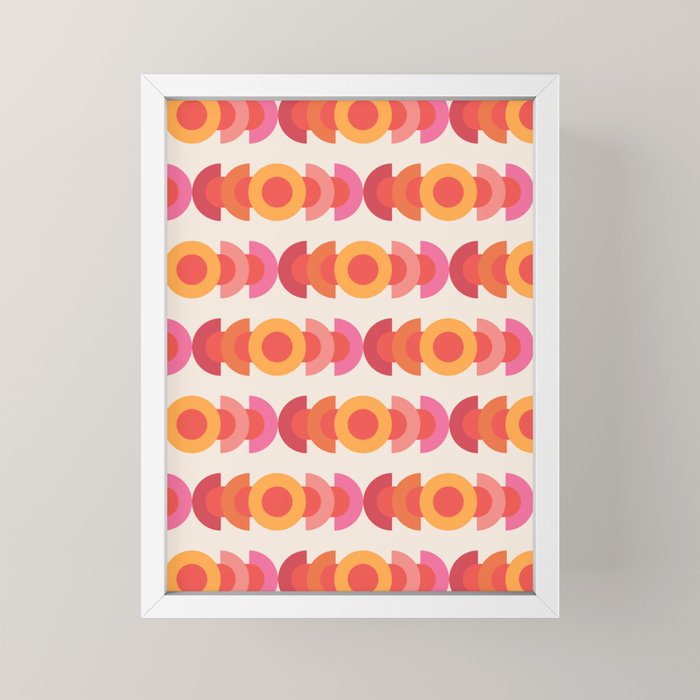 70's pattern no1 Mini Art Print