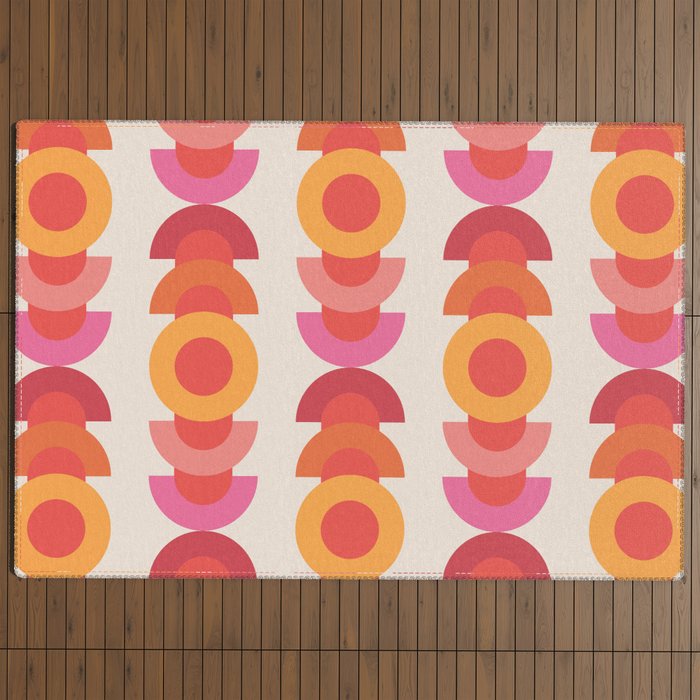 70's pattern no1 Outdoor Rug