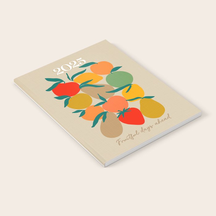 2025 RETRO FRUIT MARKET CALENDAR Notebook