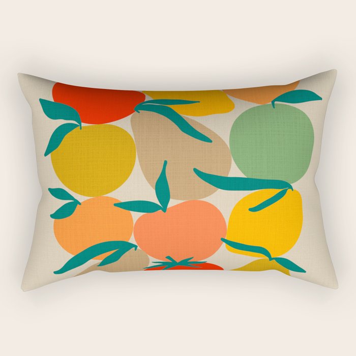2025 RETRO FRUIT MARKET CALENDAR Rectangular Pillow