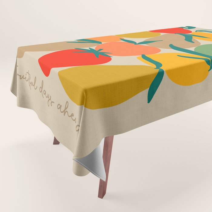 2025 RETRO FRUIT MARKET CALENDAR Tablecloth