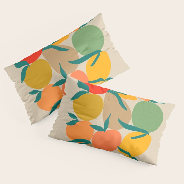 2025 RETRO FRUIT MARKET CALENDAR Pillow Sham