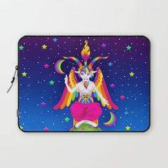 1997 Neon Rainbow Baphomet Laptop Sleeve