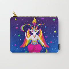 1997 Neon Rainbow Baphomet Carry All Pouch