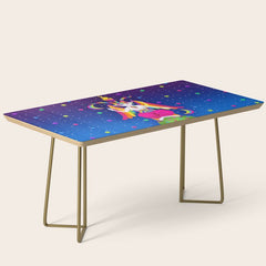 1997 Neon Rainbow Baphomet Coffee Table