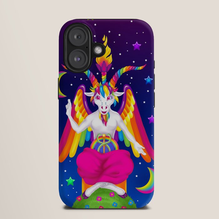 1997 Neon Rainbow Baphomet iPhone Case