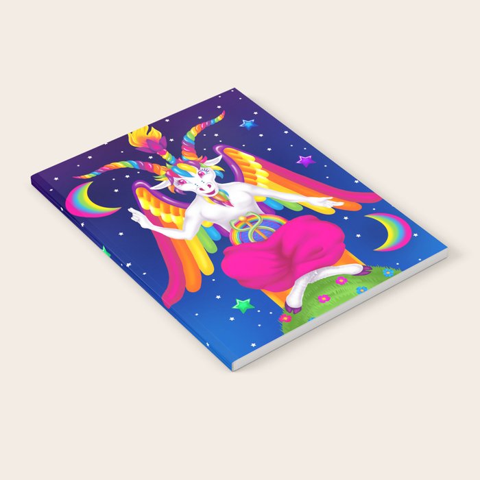 1997 Neon Rainbow Baphomet Notebook