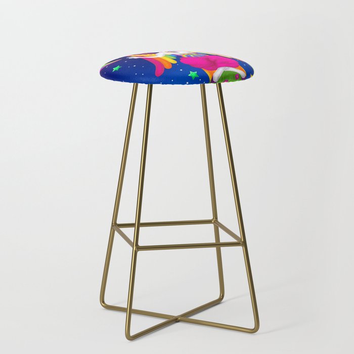 1997 Neon Rainbow Baphomet Stool