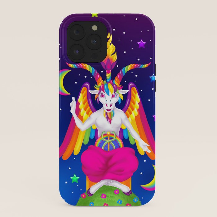 1997 Neon Rainbow Baphomet iPhone Case