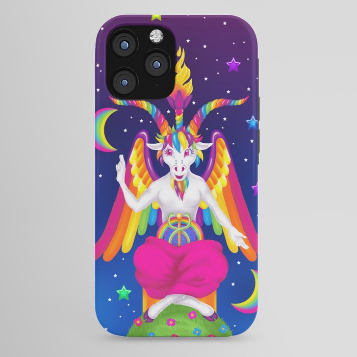 1997 Neon Rainbow Baphomet iPhone Case