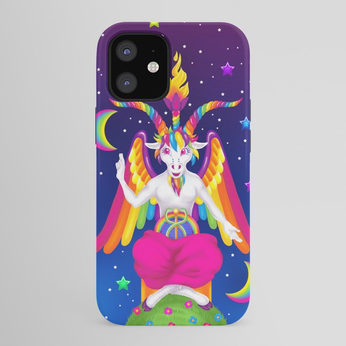 1997 Neon Rainbow Baphomet iPhone Case
