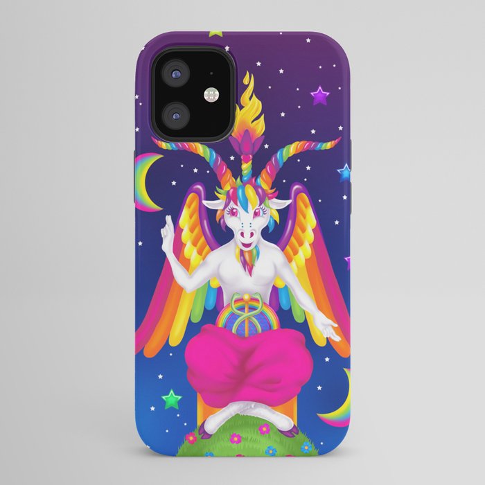 1997 Neon Rainbow Baphomet iPhone Case