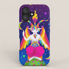 1997 Neon Rainbow Baphomet iPhone Case