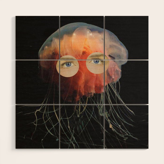 A (very) Jelly Fish Wood Wall Art