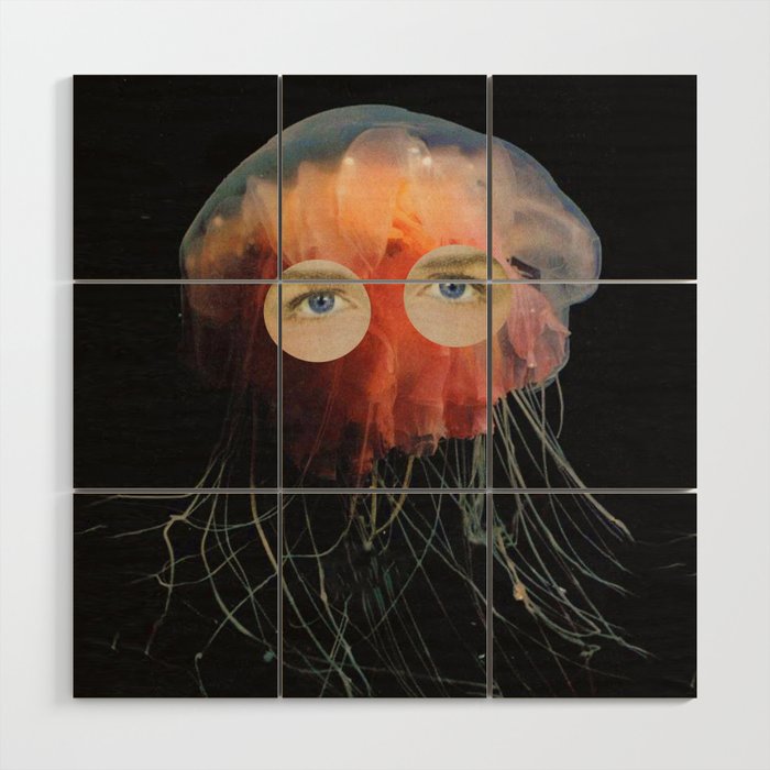 A (very) Jelly Fish Wood Wall Art