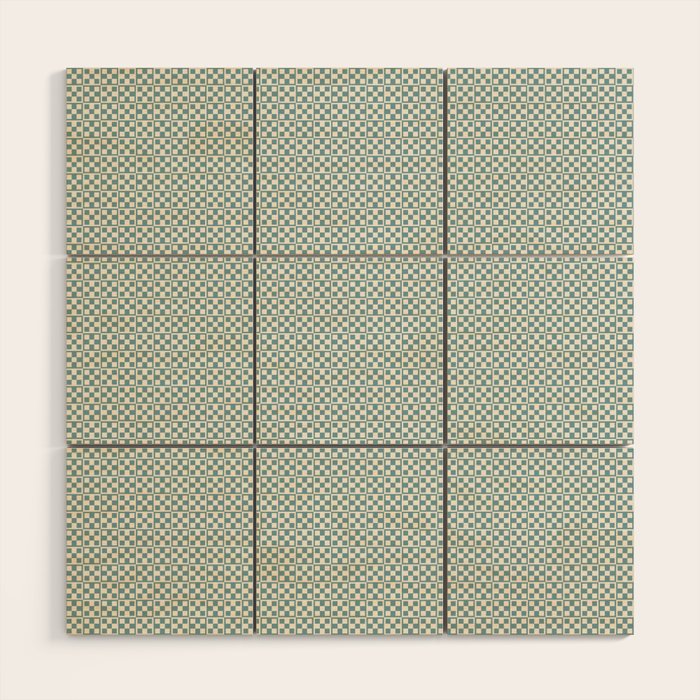 5 Checkers Wood Wall Art