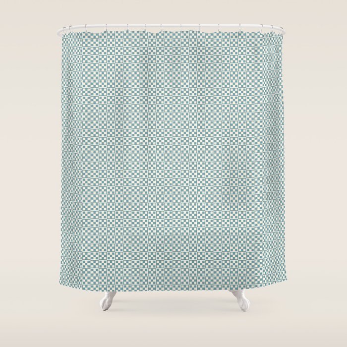 5 Checkers Shower Curtain