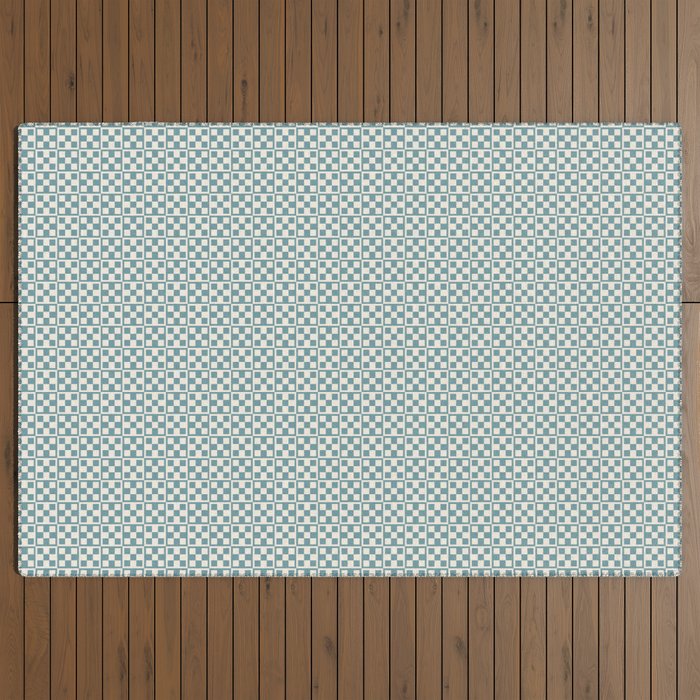5 Checkers Outdoor Rug