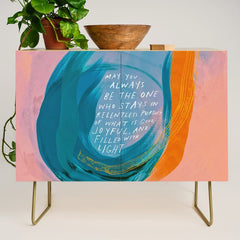 "May You Always Be The One Who Stays In Relentless Pursuit.." Credenza