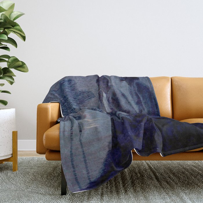 "Give me nights perfectly quiet...and I looking up at the stars" Leaves of Grass by Margaret Cook Throw Blanket