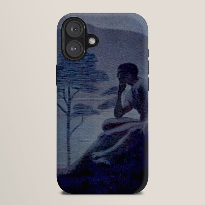"Give me nights perfectly quiet...and I looking up at the stars" Leaves of Grass by Margaret Cook iPhone Case