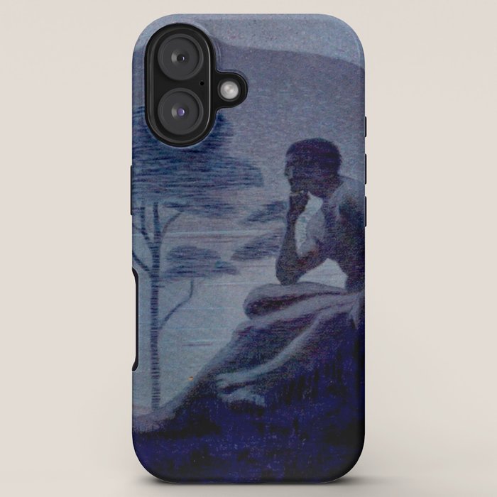 "Give me nights perfectly quiet...and I looking up at the stars" Leaves of Grass by Margaret Cook iPhone Case