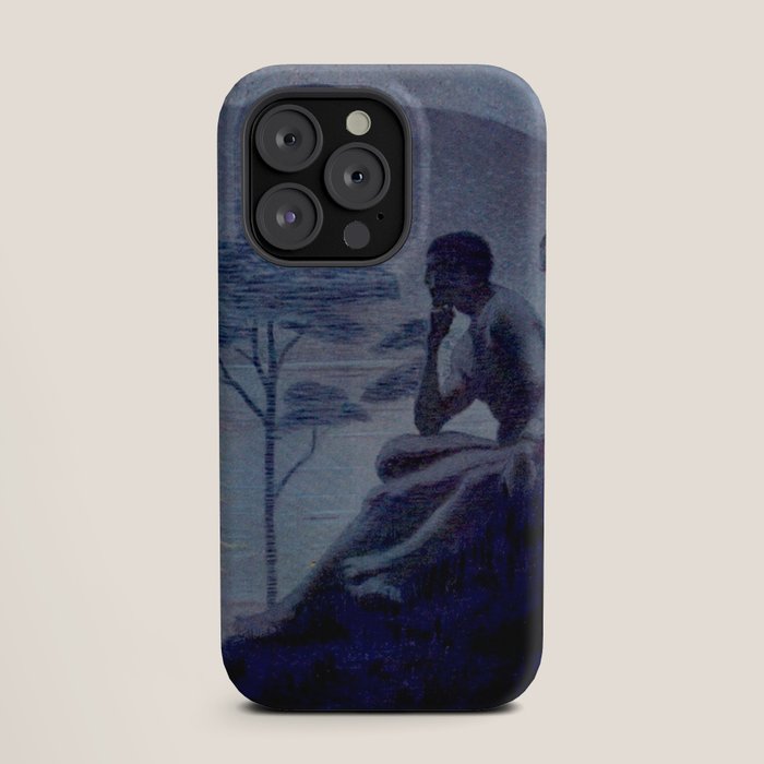 "Give me nights perfectly quiet...and I looking up at the stars" Leaves of Grass by Margaret Cook iPhone Case